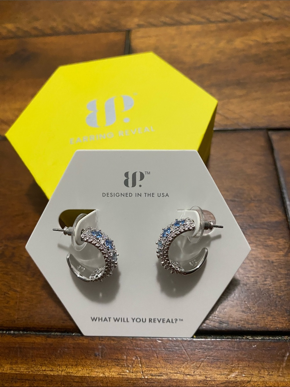 Bomb Party OG Originals Earrings - Aquamarine & Pink Cubic Zirconia - Rhodium